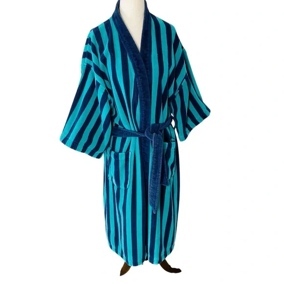 VINTAGE CLAYBROOKE Terrycloth Bathrobe - Picture 1 of 10